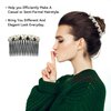 MARY LAVENDER Side Hair Comb for French Twist Bangs Hair Pin Clips Hair Accessories Decorative Comb for Women Kids Girls 5pcs