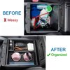 JDMCAR Center Console Organizer Tray Compatible with Toyota Tacoma Accessories 2016-2022 2023, Armrest Insert Container ABS Material Secondary Storage Box