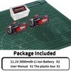 PCEONAMP 11.1V Li-ion Battery 3000mAh 3S for R608 2104 210E 200E Brushless RC Boat with Deans T Plug Rechargeable High Capacity 15C RC 11.1V RC Boat Battery （2packs）