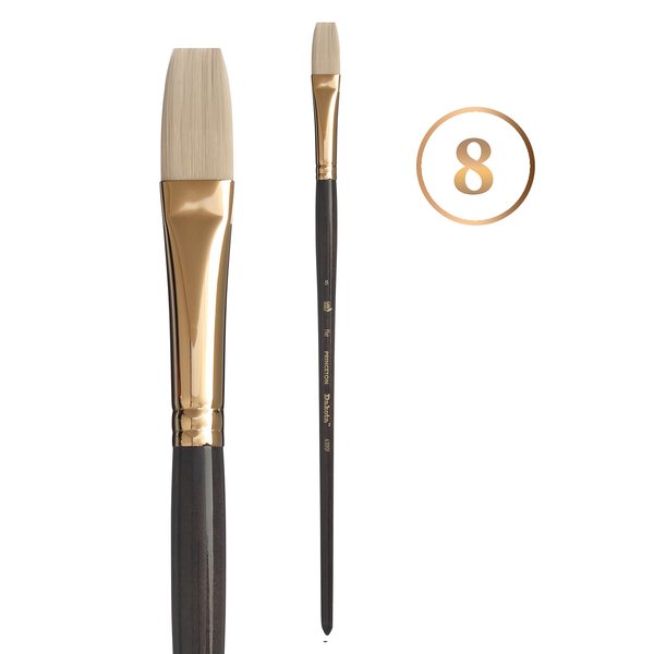 Princeton Dakota Paintbrush, Size 8, Dark Brown