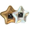 2 Pack Star Shaped Paper Plates 12 Silver 12 Gold