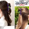 Halloween Hair Claw Clips Witch Hat Hair Clips Strong Non-Slip Hair Clips Green Purple Hair Accessories for Women Fun Hair Clip Claw Clips for Thick Thin Hair Styling Accessories 1Pcs (Witch Hat)