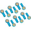 12Pack Vgoohobby Metal M3 Tie Rod End Ball Holder RC Joint Link Ball Head Holder CW Compatible with HSP Traxxas HPI Axial Redcat Racing 1/10 RC Car Truck Buggy Crawler (Blue)