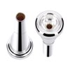EASTROCK Trumpet Mouthpiece 3C Silver Plated Bullet Shape Vaccum Package