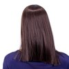 SWACC 14-Inch Short Straight Middle Part Hair Wig Medium Length Synthetic Heat Resistant Wigs for Women with Wig Cap (Dark Brown-4#)