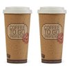 Life Story Corky Cup Reusable 16 oz Insulated Travel Mug Coffee Thermos (2 Pack)