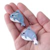 Mini Dolphin Hair Clip,Acetate Claw Clips,Hair Clips for Women,Pack of 2