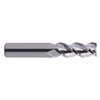 YG-1 28565TC Carbide Alu-Power End Mill, 3 Flute, 45 Degree Helix, Regular Length, Square, TiCN Finish, 2" Length, 3/16"
