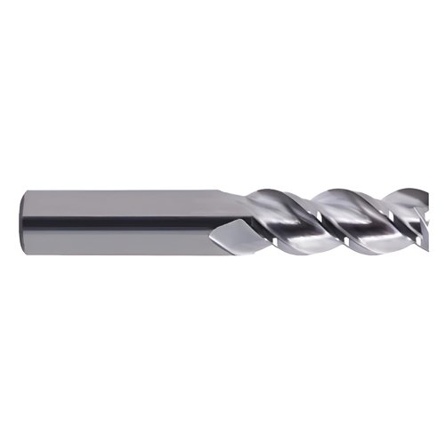 YG-1 28565TC Carbide Alu-Power End Mill, 3 Flute, 45 Degree Helix, Regular Length, Square, TiCN Finish, 2" Length, 3/16"