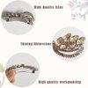 Crystal Wedding Hair Clip Barrette Rhinestone Hair Barrette Bridal Hair Accessories for Wedding Gold Hair Pieces Hair Accessories for Women and Girls