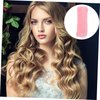 DRESSOOS 6pcs Fleece Sponge Hair Curler Rollers, Heatless Spiral Curling Iron Home Tools for Overnight Curls, Sleep in Curly Pink