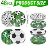 48PCS Soccer Plates 7" Soccer Party Plates Soccer Birthday Plates Disposable Soccer Paper Plates Soccer Birthday Party Decorations Soccer Party Supplies Soccer Dessert Plates for Kids Boys Adults