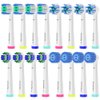 16pcs Replacement Brush Heads Compatible with Oral B Electric Toothbrushes. Pack of 4 Precision Clean,4 Cross Clean,4 3D Whitening Clean and 4 Sensitive Clean.