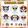 Seenelling 30 Sets Day of The Dead Magnet Crafts for Kids Make Your Own Day of The Dead Sugar Skull Magnet Craft Kit DIY Dia De Los Muertos Decor for Halloween Mexican Party Classroom Home Decorations