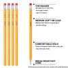 Sikao 12 Pack Pencils #2 Wood Pencils Bulk for Classroom, Wooden Pencils, Number 2 Pencils, No 2 Pencils with Erasers, Yellow HB Pencil for Kids Sketching Drawing School Teacher Supplies