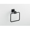 Delta 77546-BL Ara Wall Mount Square Closed Towel Ring Bath Hardware Accessory in Matte Black