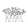 EVER FAITH 1920 Style Bridal Hair Accessories Art Deco Austrian Crystal Wedding Hair Comb for Women Clear Silver-Tone