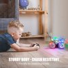 Kizeefun Remote Control Car for Kids RC Stunt Car Invincible 360°Rolling Twister with Colorful Lights & Music Rechargeable Remote Control Car Toy for Boys and Girls