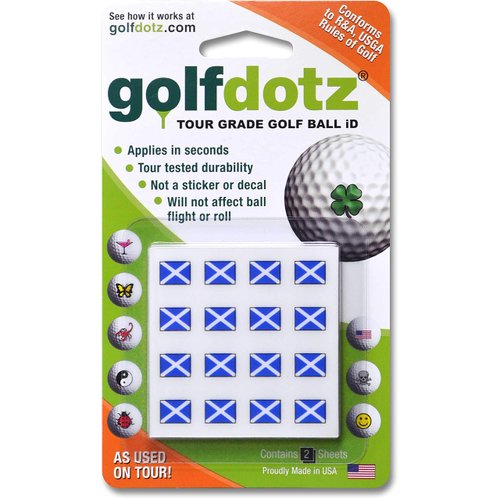 Golfdotz | Flag Collection | Golf Ball Markers | Golf Accessories | Golf Ball Customizers (Scottish Flag)