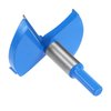 uxcell Forstner Drill Bits 75mm, Tungsten Carbide Wood Hole Saw Auger Opener, Woodworking Hinge Hole Drilling Boring Bit Cutter (Blue, Gray)