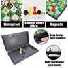 KIDAMI Magnetic Snakes and Ladders Board Game Set, Folding Portable Design and Light-Weight, Travel Game Set Gift for Kids and Adults