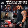 Bear Grips Wrist Wraps for Weightlifting | Weight Lifting Wrist Straps for Weightlifting | Extra Strength Gym Wrist Wraps | Two Wrist Wrap Per Pack | 12” & 18” | Lifting Wrist Wraps for Men & Women