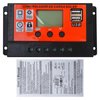 HaeKap 100A PWM Solar Panel Regulator Charge Controller with Temperature Display, Light Control + Delay Control, Auto Focus Tracking 12/24V Dual USB Output
