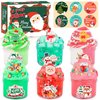 6 Pack Christmas Slime Kit, with 2 Butter Slime and 2 Cloud Slime and 2 Jelly Cube Crunchy Slime, Soft & Stretchy, Birthday Gifts for Kids, Christmas Party Favors for Girls and Boys