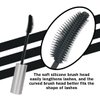 Generic 3 Different Silk Fiber Mascara,with eyebrow pencil,Eyebrow brush Natural Waterproof Smudge-Proof,All Day Exquisitely Long, Smudge-Proof Eyelashes (Brown, Black)