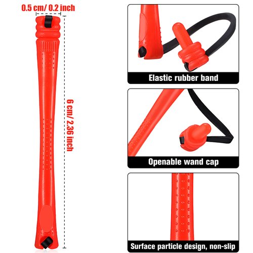 84 Pieces Hair Perm Rods Hair Curling Rollers Perming Rods Curlers Cold Wave Rods for Hairdressing Styling Tools (Red,0.2 Inch)
