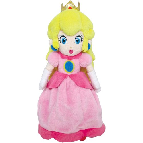 Little Buddy Super Mario All Star Collection 1418 Peach Stuffed Plush, 10",Multicolor