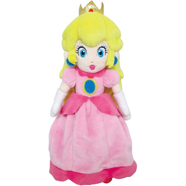 Little Buddy Super Mario All Star Collection 1418 Peach Stuffed Plush, 10",Multicolor