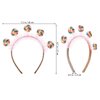 4pcs Lollipop Headbands Pink Candy Headband Sweet Princess Headband Hair Hoops Hair Accessories Party Favors