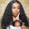 BEACIYA Wear and Go Glueless Wigs Human Hair Pre Cut Pre Plucked 250 Density 6x4 HD Lace Closure Wigs Human Hair No Glue Kinky Curly Wigs Human Hair for Black Women 24 Inch