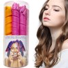 50pcs Heatless Spiral Hair Curlers for Long Hair - 22Inch with 6pcs Styling Hooks for Women (pink-orange)