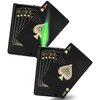 2 Pack Jet Torch Lighter Ace Card Lighter Green Flame Refillable Butane Lighter Ace of Spades Cool Lighter Adjustable Windproof Poker Lighter Playing Cards Pocket Lighter (Without Gas)