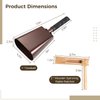 3 PCS Noise Maker Kit, 10 inch Metal Cowbell and Wooden Spinning Rattle Ratchet, Cowbell with Handle, Traditional Matraca Toy, Cheering Percussion Musical Instrument