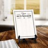 Signs ByLITA Your Duty Manager Is Dry Wipe | Versatile | eco-friendly signs with easy-to-clean surface | Perfect for menus, reservations, and more