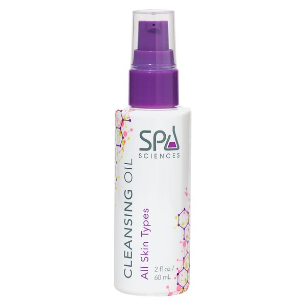 SPA SCIENCES - Cleansing Oil - Made in the USA - With Green Tea, Chamomile Extracts - Soothe, Hydrate, Cleanse - Vegan - For All Skin Types - 2oz