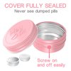 Extra Small Pill Box for Purse (3 Pack), ADHYRO Aluminum Mini Pill Case, Daily Portable Lightproof Pill Organizer to Hold Vitamins, Fish Oils, Supplements (Pink Silver White)…