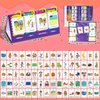 Lachilly Sentence Building Flip Chart, 40 Sentence Builder Game, Vocabulary & Grammar, Activity Educational Learning Tool, Phonics Learning Supplies, Speech Therap, School Supplies