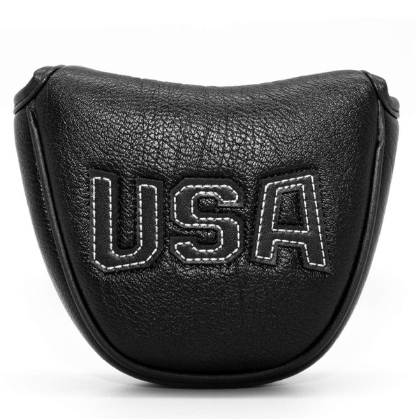 Golf Putter Cover, Putter Headcovers Golf Club Head Covers Putter Headcover for Blade Leather Golf Mallet Putter Head Covers with Magnetic for All Brands USA Style