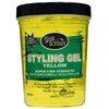 Hair Ecstasy Styling Gel 16oz Yellow Super Firm