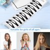 10pcs 6cm Black Snap Hair Clips Simple Oval Metal Barrettes for Girls