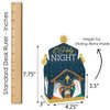 Big Dot of Happiness Holy Nativity - Treat Box Party Favors - Manger Scene Religious Christmas Goodie Gable Boxes - Set of 12