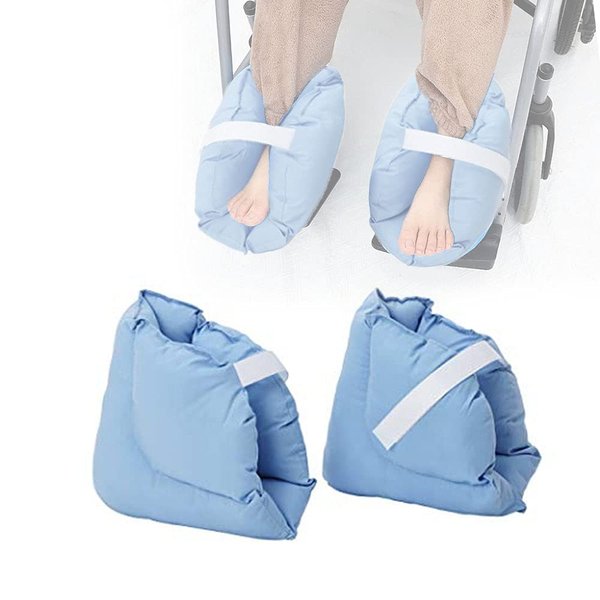 Foot Pillows, Heel Cushions Protectors，Effective Pressure Sore and Heel Ulcer Relief, Great for Swollen Feet Soreness and Healing, One Pair