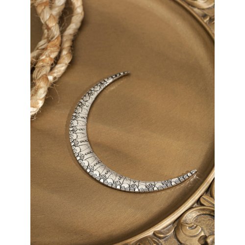 HAQUIl Vintage Flower Hairpin Moon Shape Antique Hair Clips for Women Thin Thick Curly Hair