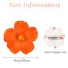 4Pcs Hawaiian Flower Hair Clips Hibiscus Hair Clip Plumeria Flower for Women Artificial Tropical Flower Clips for Beach Party favors Vacation