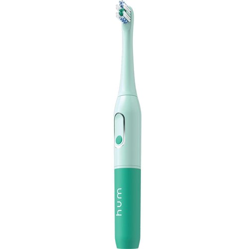 hum by Colgate Smart Battery Toothbrush Kit, Sonic Toothbrush with Travel Case (Teal)