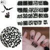 2680Pcs Black Rhinestones for Nails, Big Black Nails Charms with Small Sequined Flatback Round Beads, Black Glitter Clear Glass Diamond Stones for DIY Faces Eyes Makeup Crafts Decoration